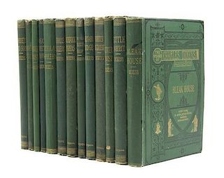 DICKENS, CHARLES. The Works. London and New York, c 1871-1880, 13 vols. combined Household Editions.