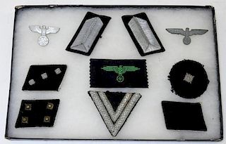 WWII German Police and SS Collar Tabs & Insignia