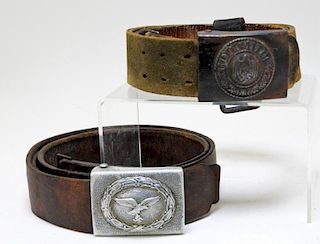 WWII German Army & Luftwaffe Belts with Buckles
