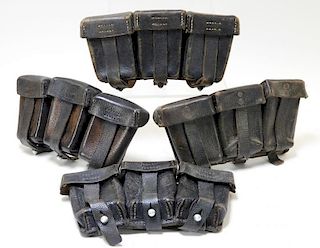 WWII German Leather Ammunition Pouches 1933-42