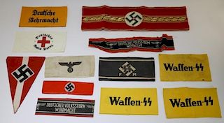 WWII Style German Armbands SS & Red Cross