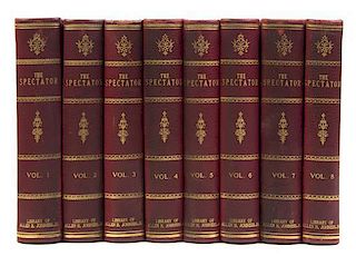 ADDISON, JOSEPH AND RICHARD STEELE, ed. The Spectator. London, [c. 1766]. 8 vols.