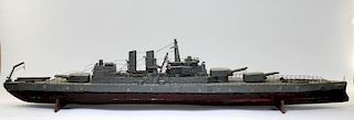 Ship Model of USS North Carolina Battleship