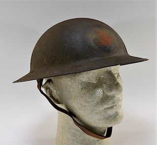 WWI M1917 American 5th Marines Painted Helmet