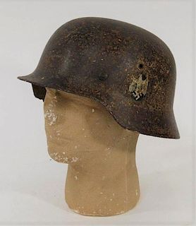 WWII German M42 Single Decal Army Helmet