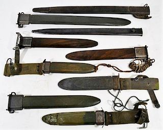 WWI - WWII Mixed Lot of Bayonet Scabbards