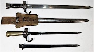 French M1892 Berthier & M1886 Lebel Bayonets