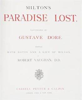 MILTON, JOHN. Paradise Lost. Illus. by Dore. London, c. 1890.