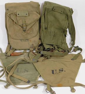 WWII U.S. Army M-1928 Haversacks & Carrier Packs