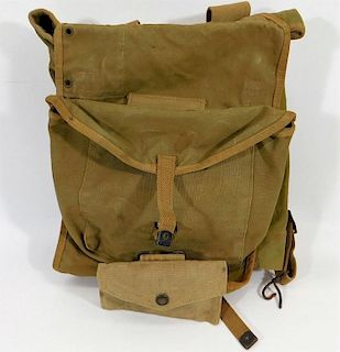 WWII British Made for U.S. Army M1928 Pack & Pouch