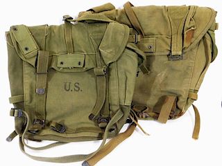 WWII U.S. Army Combat Field Packs (2)