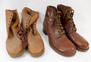 WWII U.S. Army Leather Service Shoes Type I & III