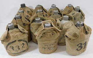 WWI U.S. Army Canteens & Unit Marked Covers (14)