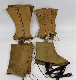 1910- WW1 U.S. Army Leggings (4) Pair