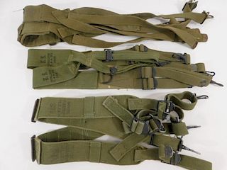 WWII U.S .Army Pistol Belt Suspenders M-1936