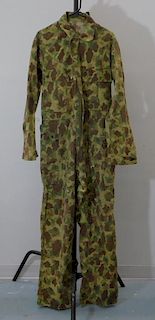 WWII U.S. Army Camouflage HBT Combat Jump Suit