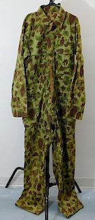 WWII U.S. Army Camouflage HBT Combat Jump Suit