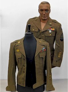 WWII U.S. Army Uniform Tunic & Ike Jacket
