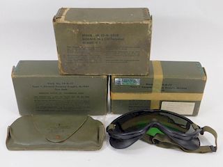 WWII US Army M1944 Goggles (4) Pair