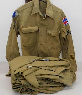 WWII U.S. Army Field Shirts 29th Div Insignia