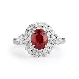 C.Dunaigre, Ruby & Diamond Ring