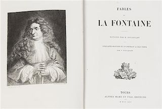 LA FONTAINE, JEAN DE. Fables de La Fontaine. Notices Par M. Poujoulat. Tours, 1875.
