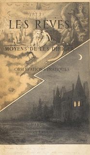 [MARIE-JEAN-LEON LECOQ, BARON DHERVEY, MARQUIS DE SAINT-DENIS] Les reves et les moyens de les diriger. Paris, 1867. 1st ed.