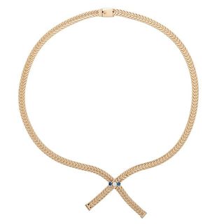 14 Karat Gold Herringbone Necklace