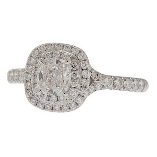 Tiffany & Co. Platinum Soleste Diamond Ring