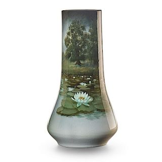 C. SCHMIDT; ROOKWOOD Iris Glaze vase
