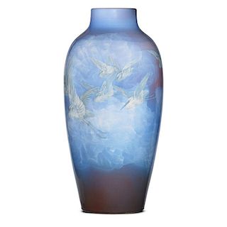 E.T. HURLEY; ROOKWOOD Special order vase