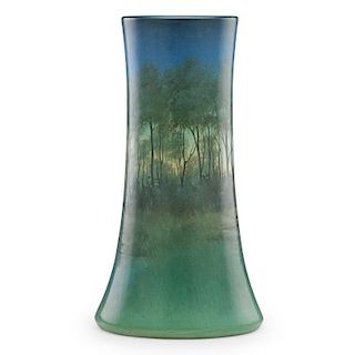 C. SCHMIDT; ROOKWOOD Large Vellum vase