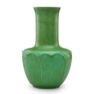 GRUEBY Bulbous vase with leaves