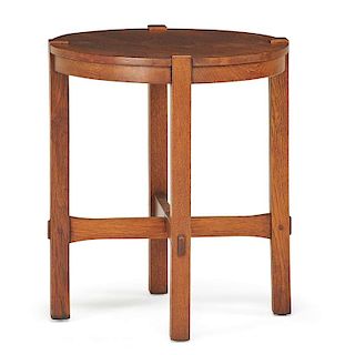 GUSTAV STICKLEY Early lamp table