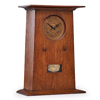 L. & J.G. STICKLEY Rare mantel clock