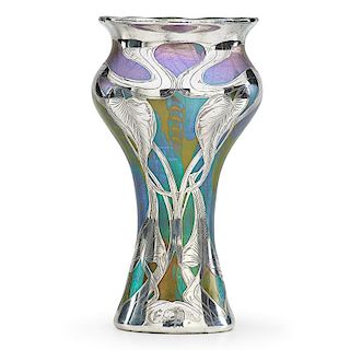 LOETZ Phänomen vase w/ silver overlay