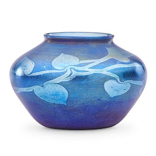 TIFFANY STUDIOS Blue Favrile cabinet vase