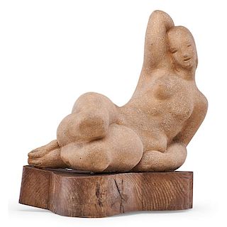WAYLANDE GREGORY Original model, "Reclining Nude"