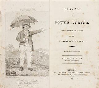 (AFRICA) CAMPBELL, JOHN. Travels in South Africa, Undertaken at the Request of the Missionasry Society. London, 1815. Second edi