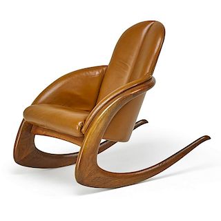 WENDELL CASTLE Crescent rocking chair