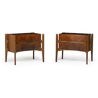 WILLIAM HINN; THE URBAN FURNITURE CO. Pair of nightstands