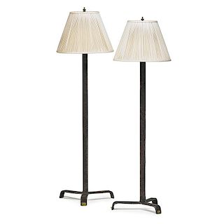 JACQUES ADNET (Attr.) Pair of floor lamps