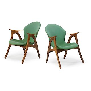 AAGE CHRISTENSEN Pair of armchairs