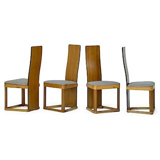KEM WEBER Rare set of four Airline side chairs