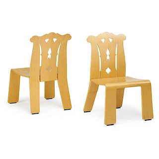 ROBERT VENTURI Pair of Chippendale chairs