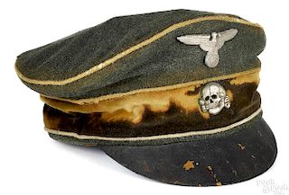 Wafen SS WWII crusher cap