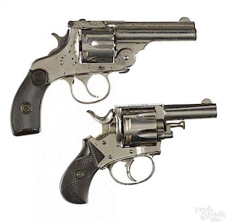 Two nickel plated revolvers