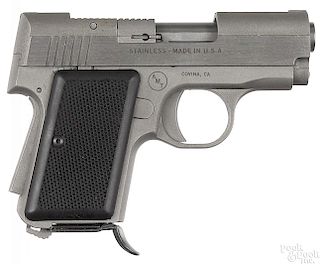 AMT Back Up semi-automatic stainless steel pistol