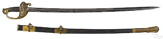 Ames US model 1850 field and staff officers sword