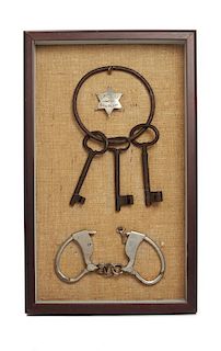 Iowa Constable Handcuffs and Keys